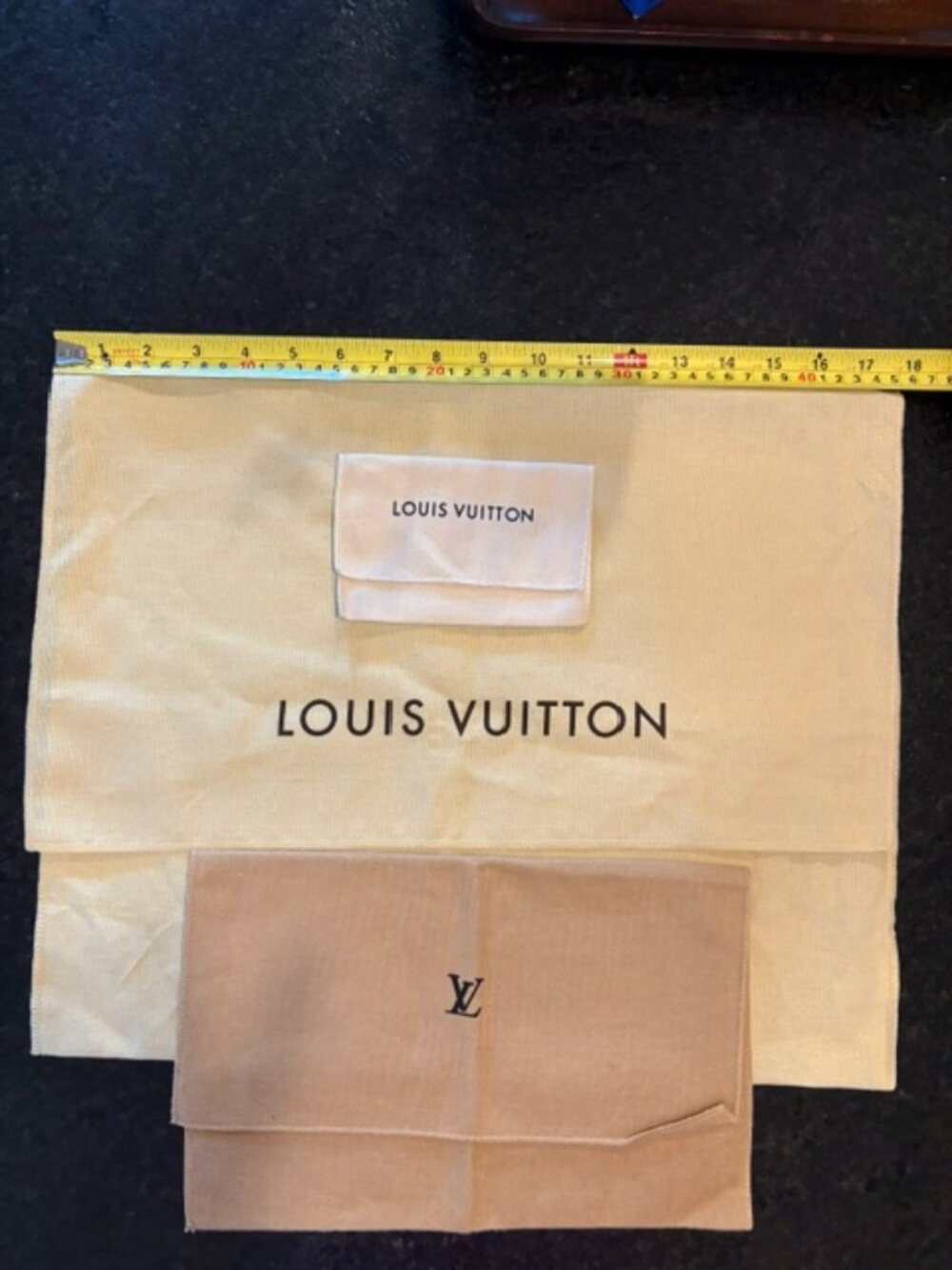 Set of 3 Authentic Louis Vuitton Dust Bags – Clean Pre-Owned Condition